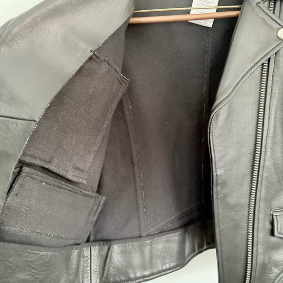 RARE Paul & Joe "Buffy" Lamb Moto Leather Jacket saint Laurent look alike Biker - Picture 4 of 9